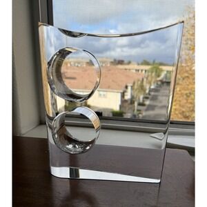 Ro‎ Purser Art Glass Display Stand ~8x6.7" For Cisco Award Marbles EUC